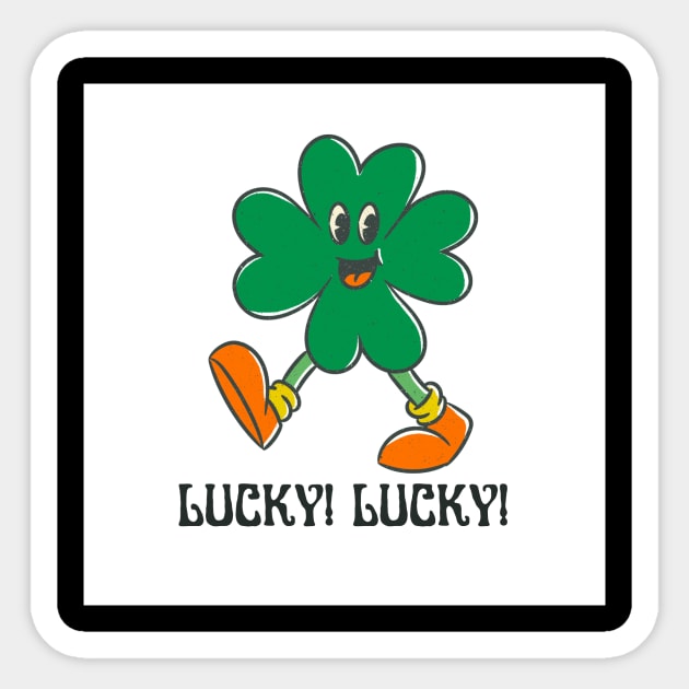 LUCKY! LUCKY! Sticker by abdoos